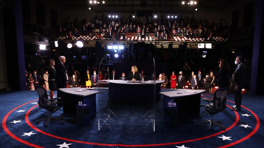 Pence critica palabras antirracistas de Harris, que pide no ser sermoneada