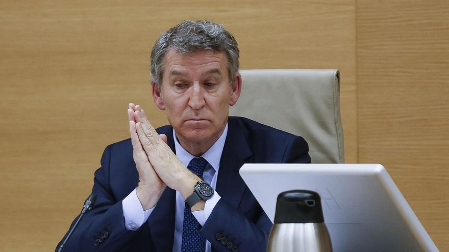 El líder del PP, Alberto Núñez Feijóo, comparece este lunes ante la comisión del Congreso que investiga la gestión de la dana de 2024