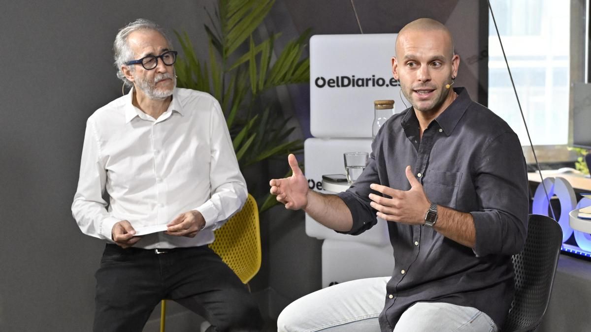 Carlos del Castillo, durante la presentación de su libro en la redacción de elDiario.es
