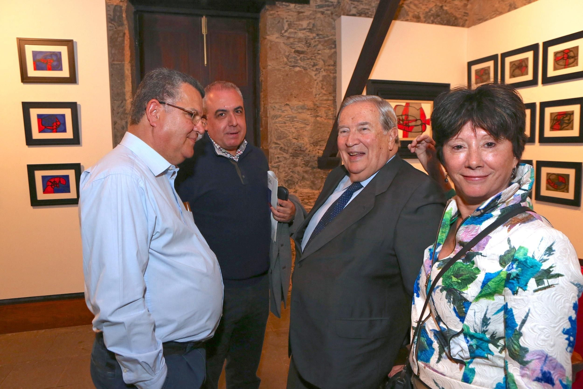 Exposición 'Obra sobre papel' del artista Sergio Gil en la sala de exposiciones 'Casa Condal', San Fernando de Maspalomas. (ALEJANDRO RAMOS)