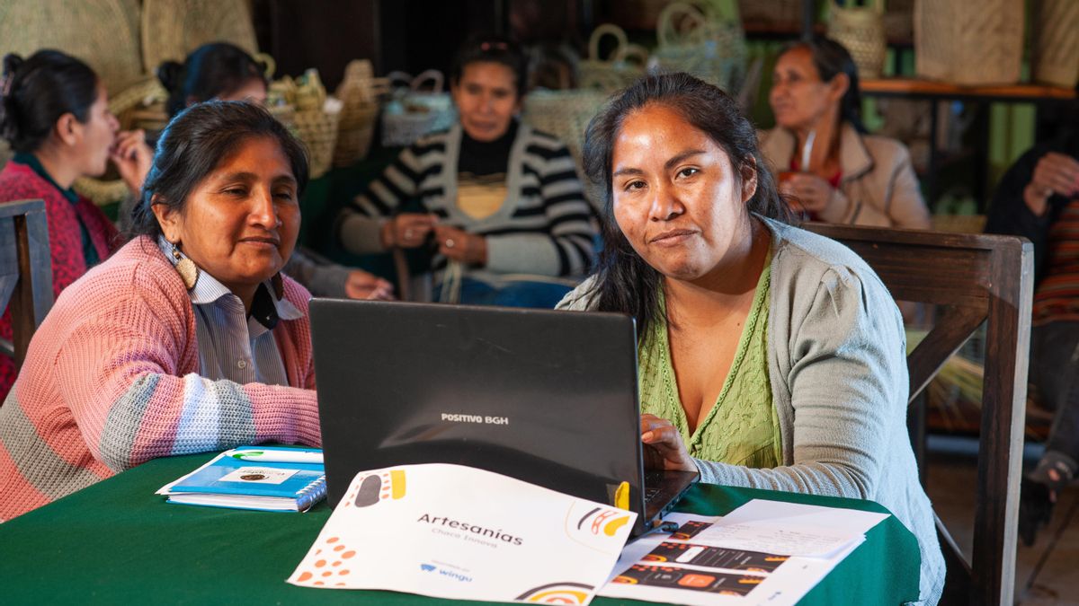 Una encuesta de la Fundación Gran Chaco evidenció que el 92 % de personas consultadas en estos territorios accedió por primera vez a Internet gracias al proyecto Nanum. Foto: cortesía Fundación Gran Chaco