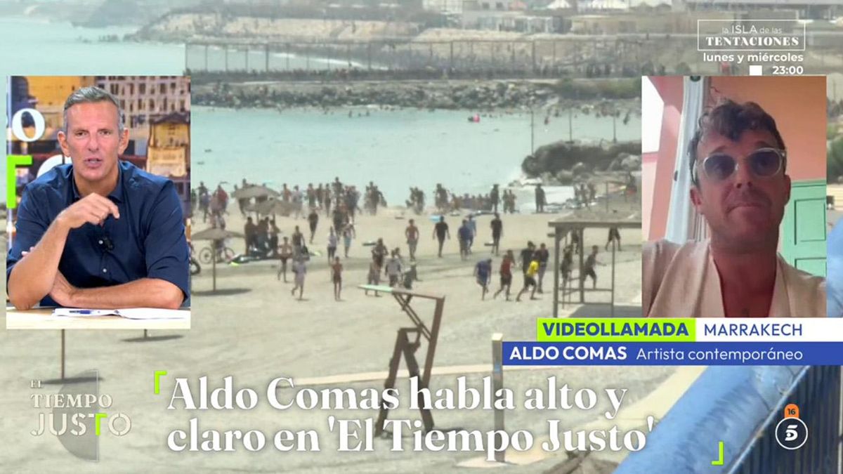 Aldo Comas, en su debut en 'El tiempo justo'