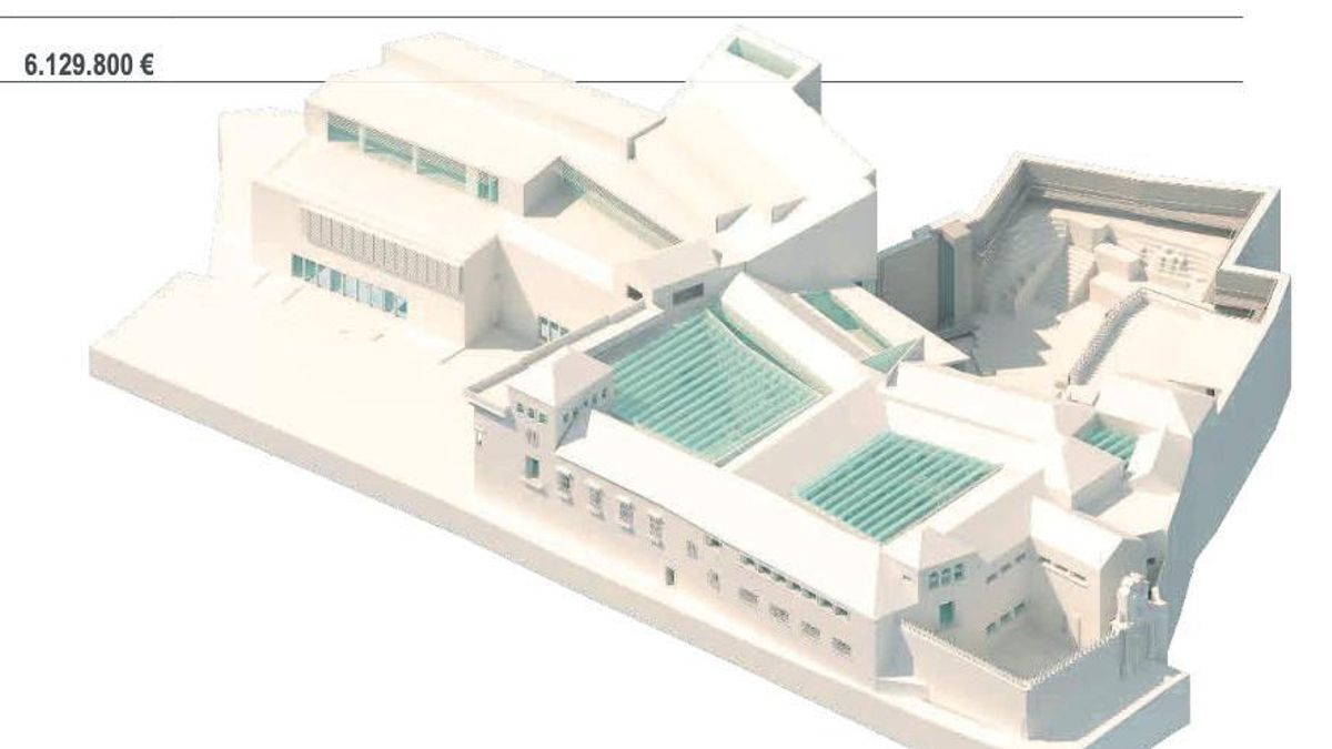 Detalle del proyecto para el Museo Arqueológico de Córdoba.