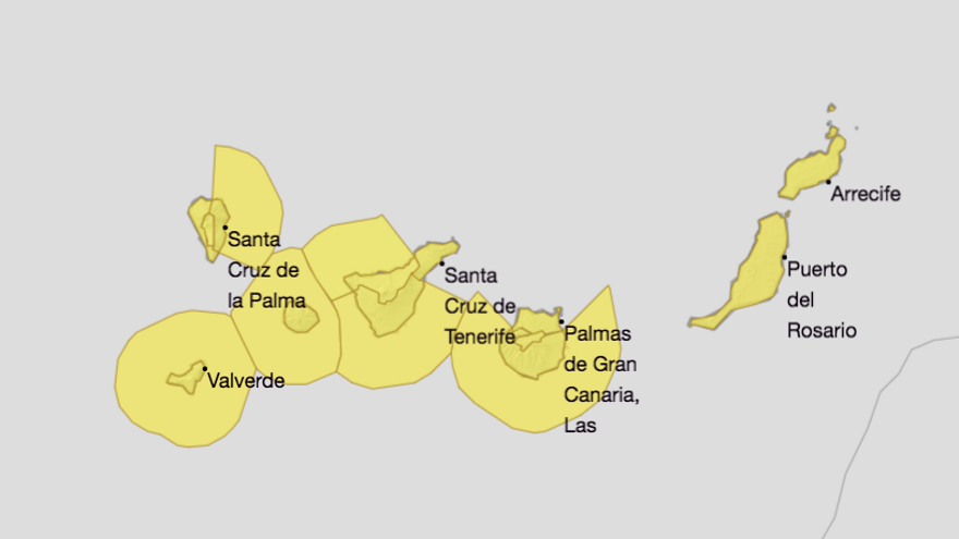 Aviso de riesgo por viento, olas y calor en La Palma este domingo y lunes