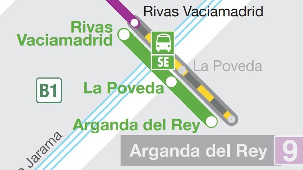 Guía para llegar de Rivas hasta Arganda pese al corte de la línea 9 de Metro de Madrid desde este sábado