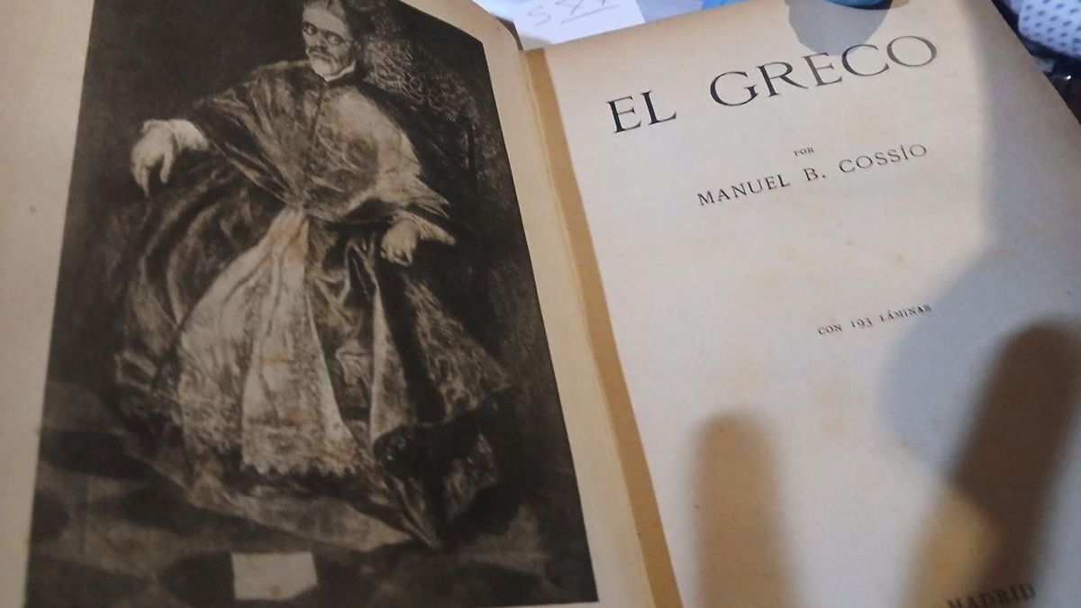 Portada de uno de los dos volúmenes de Bartolomé Cossío sobre El Greco