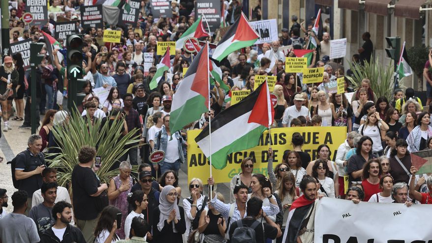 Marcha en Lisboa pide por el fin del "genocidio" en Gaza y un acuerdo de paz "justo"