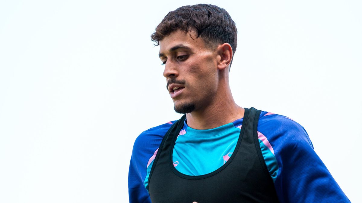 David Rodríguez en un entrenamiento