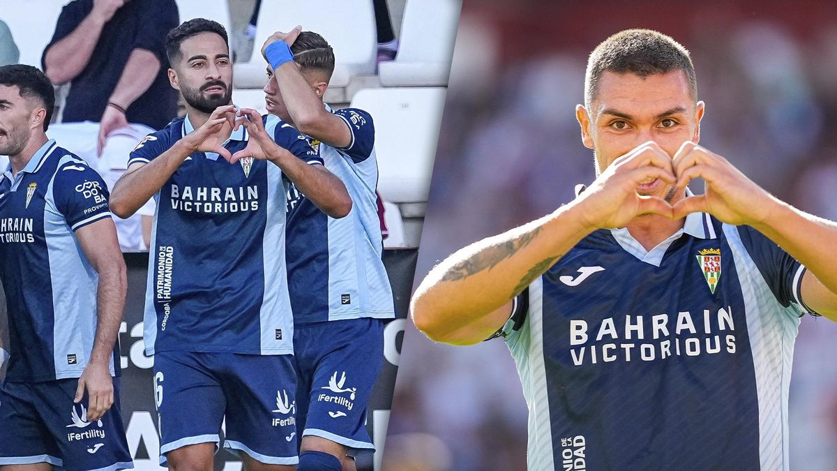 Rubén Alves y Fuentes celebran sus goles en Albacete