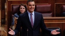 Pedro Sánchez en la sesión de control del miércoles.