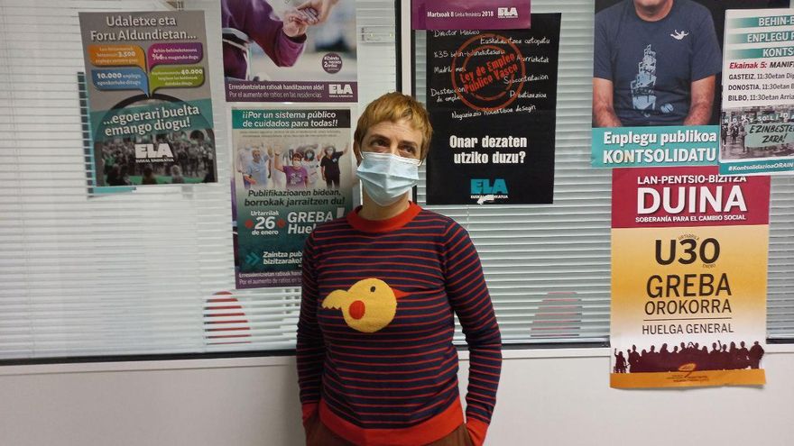 Ainhoa Menéndez, trabajadora en la residencia IMG Igurco Bilbozar