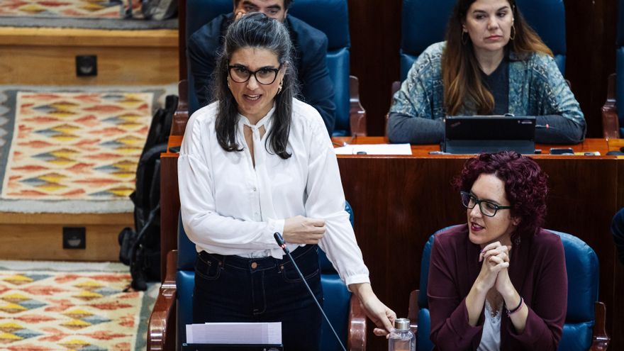 Archivo - La portavoz de Más Madrid en la Asamblea, Manuela Bergerot.