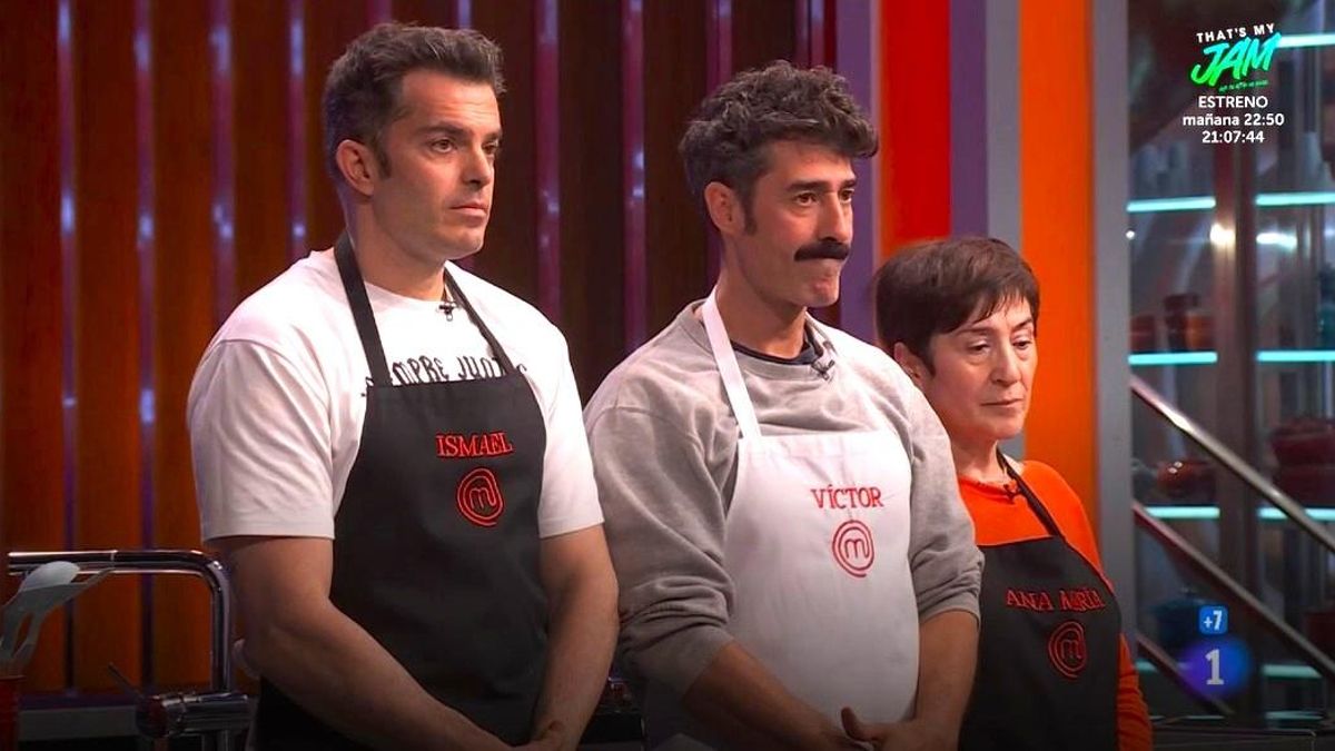 Ismael, Víctor y Ana María, en 'MasterChef 13'