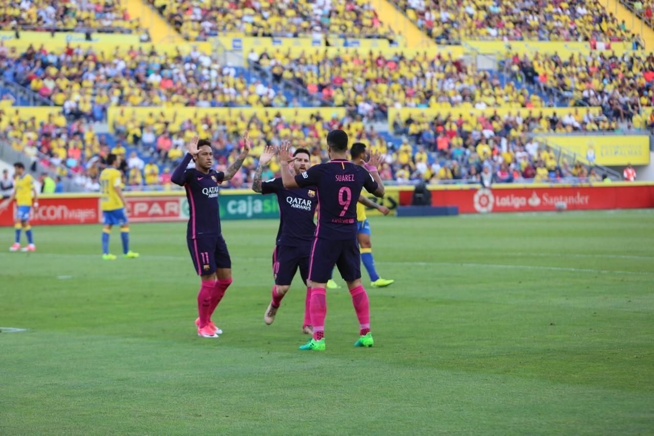 Partido entre la UD Las Palmas y FC Barcelona. Alejandro Ramos.