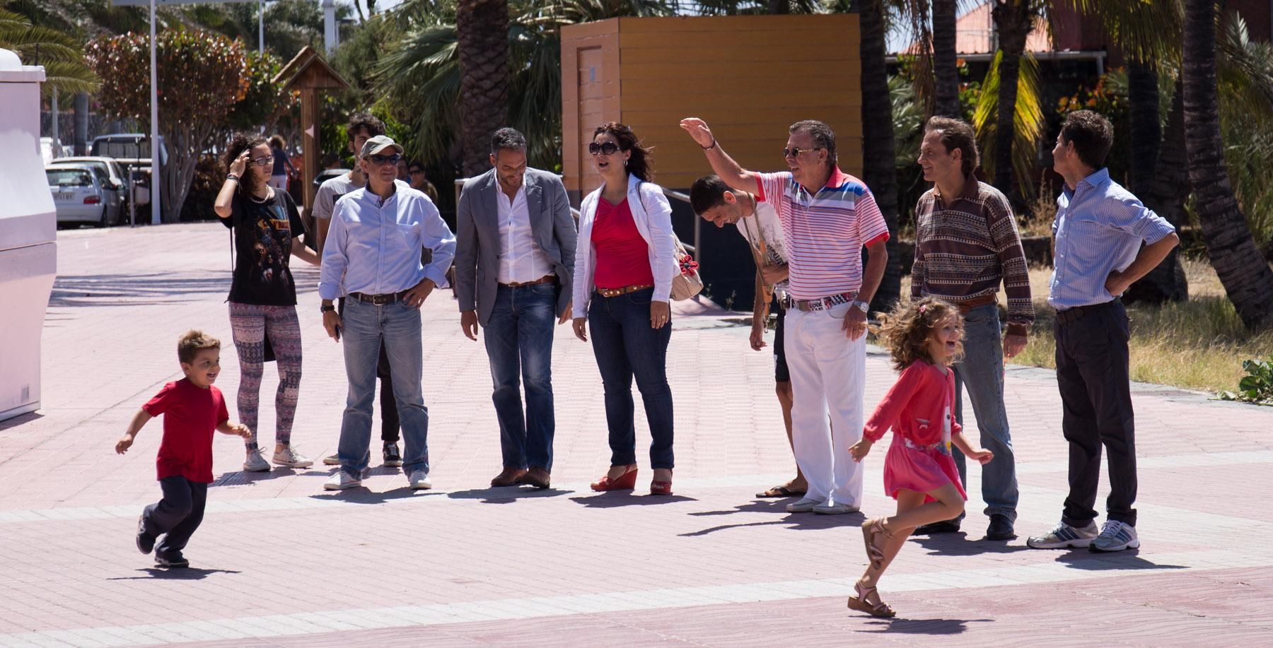 Cadena humana en La Gomera
