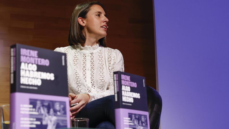 Irene Montero, en la presentación de su libro: “Yolanda Díaz es el error político más grande que hemos cometido”