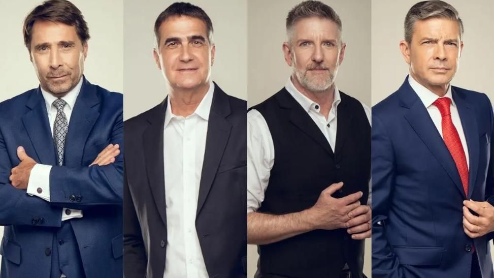 Eduardo Feinmann, Antonio Laje, Luis Novaresio y Pablo Rossi.