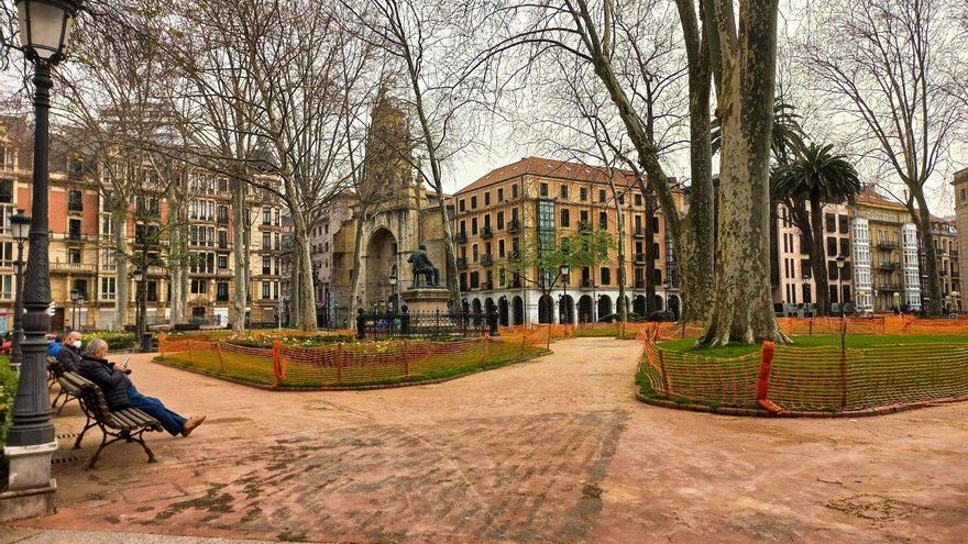 Las huellas de la calima en Euskadi, en fotografías