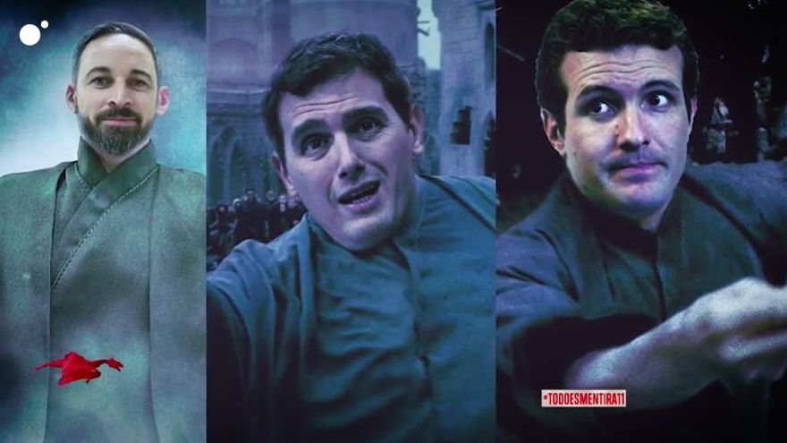 "Los tres jinetes del Apocalipsis", según Rufián