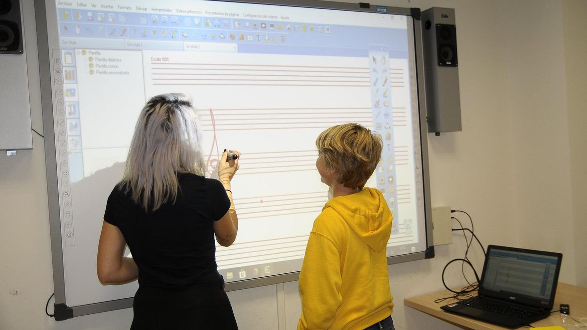 Pizarras digitales en centros escolares