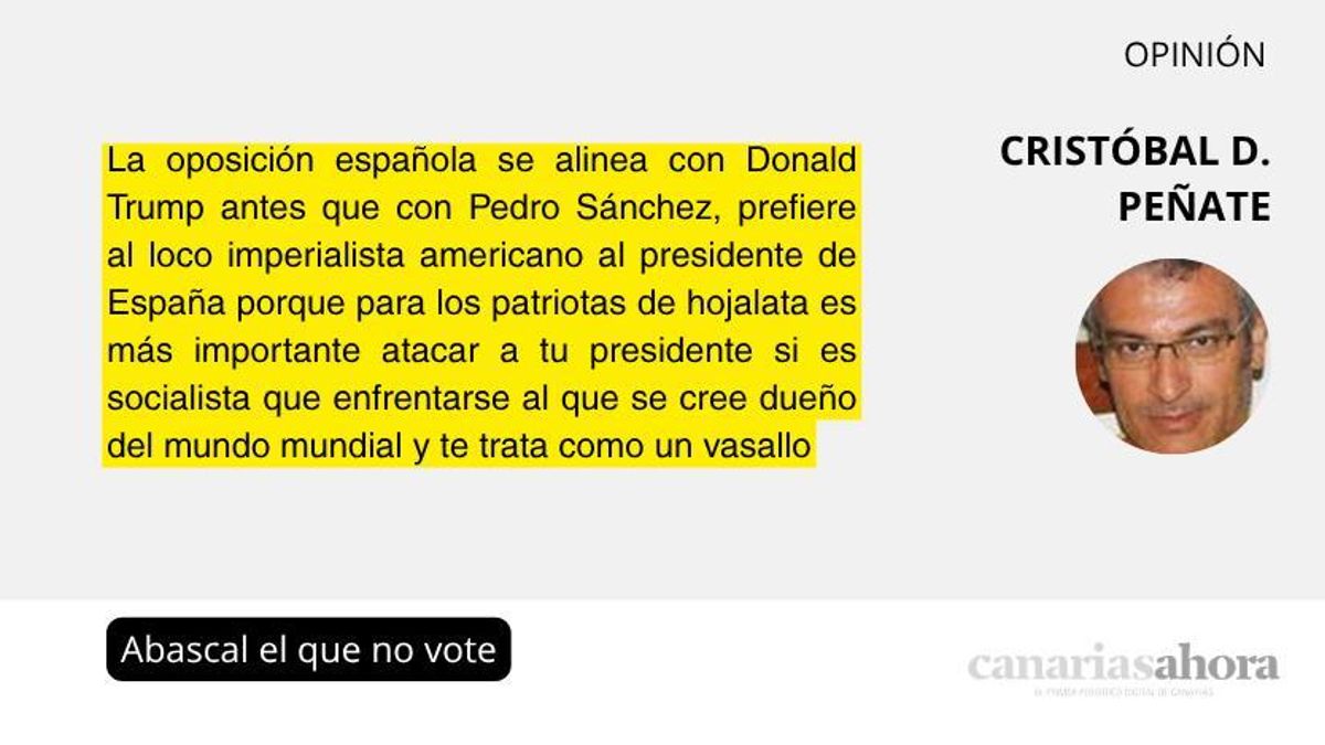 Abascal el que no vote