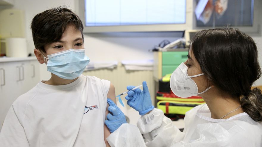 Campaña de vacunación infantil contra la COVID en Cantabria.