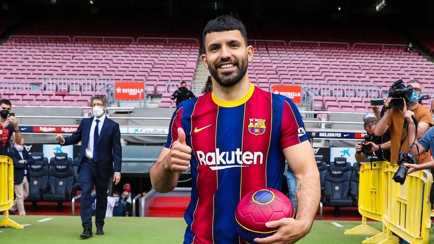 El Kun Agüero fue presentado como nuevo jugador del Barcelona: “Estoy en el mejor equipo del mundo”