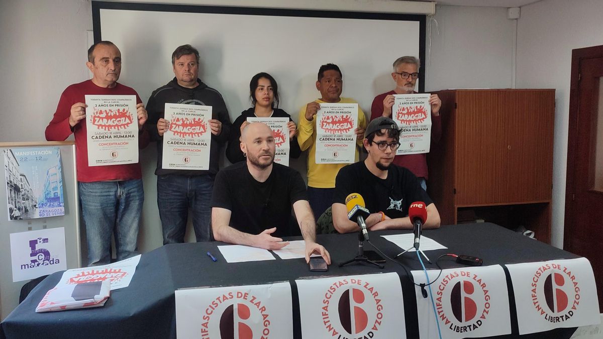 Dos de 'Los 6 de Zaragoza' cumplen dos años en prisión: convocan una protesta para exigir su indulto