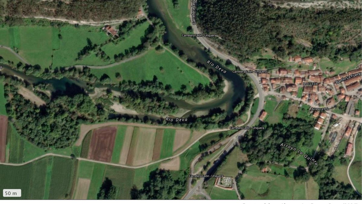 Hallada muerta una mujer de 70 años en el río Deva