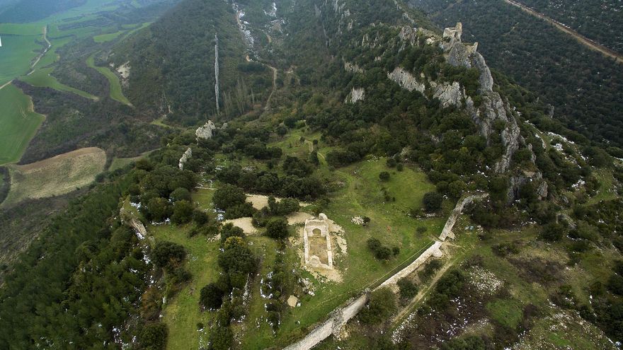 El complejo arqueológico de Portilla (Álava) a vista de dron
