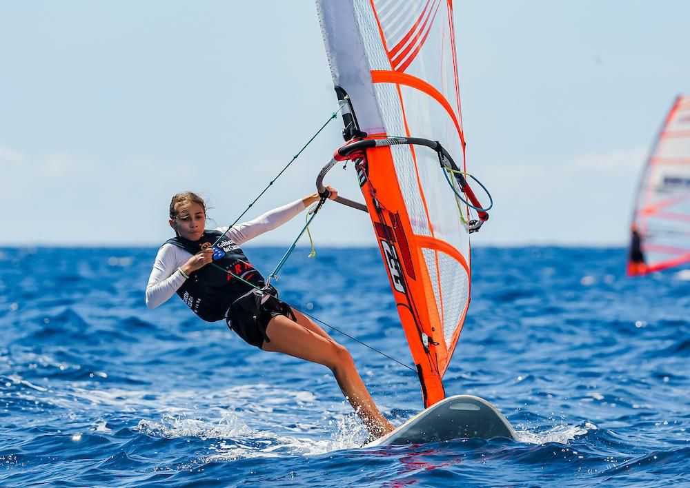 Cristina Iglesias,  campeonade España de la clase Techno 293.