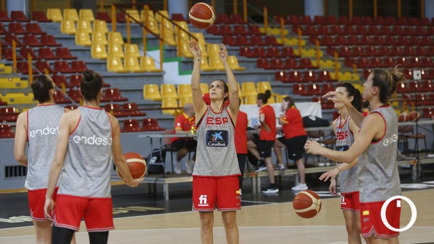 Las imágenes del entrenamiento de España en Vista Alegre