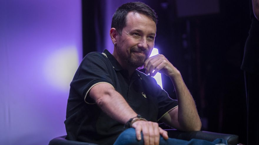 El exvicepresidente del Gobierno de España y ex secretario general de Podemos Pablo Iglesias en la presentación del libro 'La Propuesta Republicana’