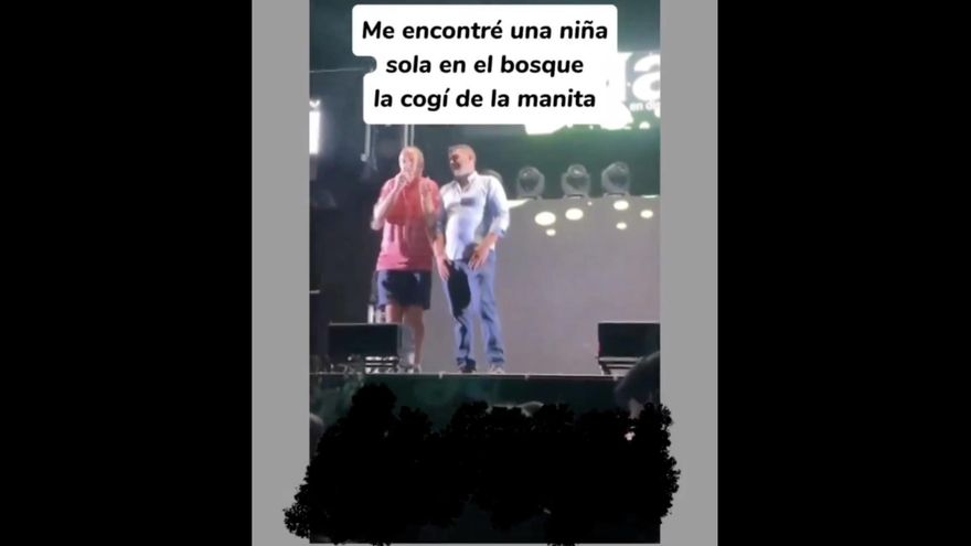 El alcalde de un pueblo de Ávila canta una letra que habla de abusar de una niña en una verbena