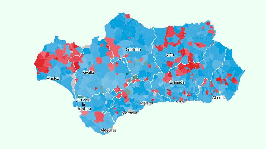 Los resultados de las elecciones en Andalucía 2026, municipio a municipio