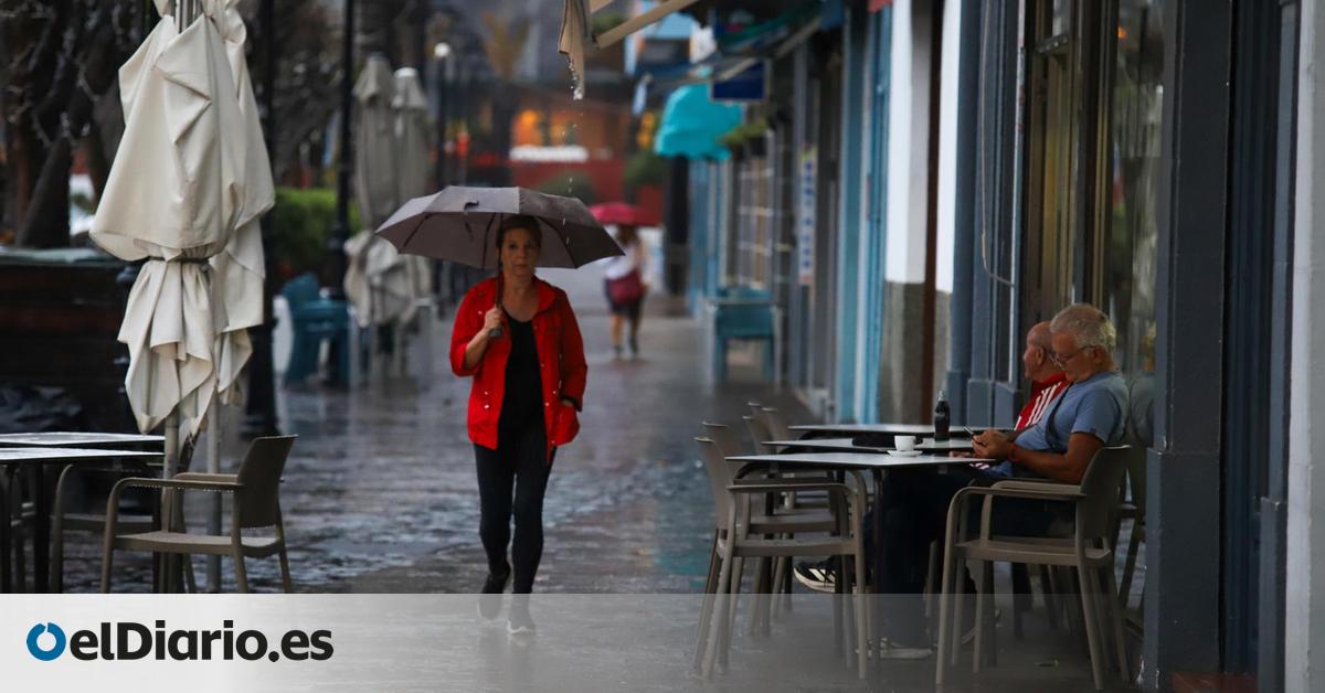 La borrasca Claudia deja fuertes lluvias en La Palma e incidencias por el viento en Tenerife mientras se desplaza a las islas más orientales