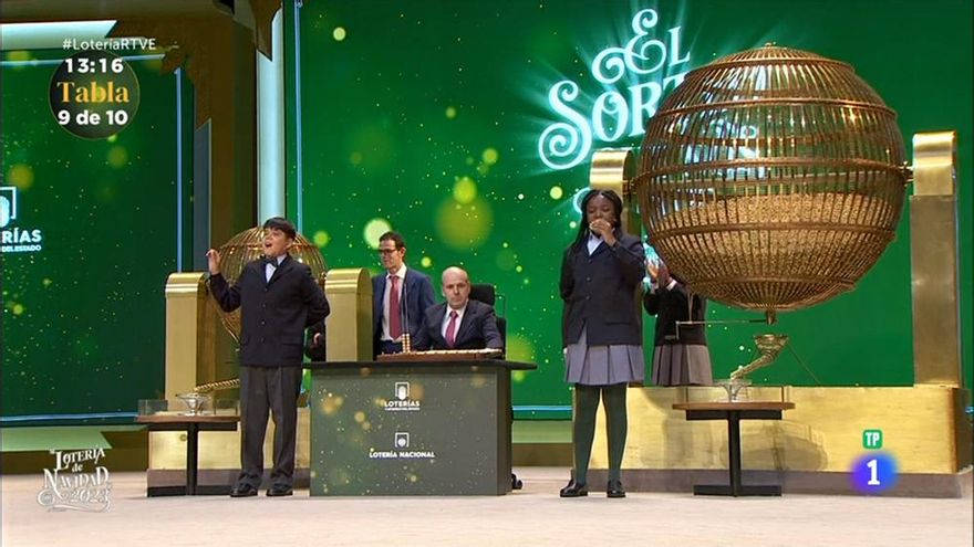 Así se ha cantado El Gordo de la Lotería de Navidad 2023 en TVE, el 88008
