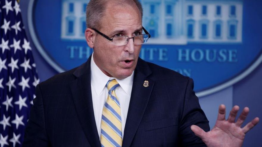 En la imagen, el jefe de la Oficina de Aduanas y Protección Fronteriza (CBP), Mark Morgan.