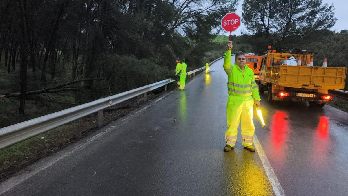 Siete carreteras provinciales y seis autonómicas se mantienen cortadas por el temporal en Córdoba