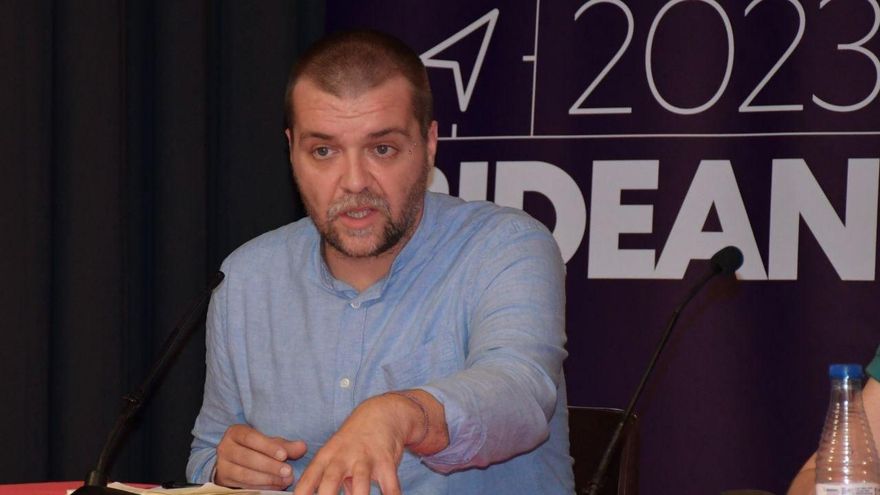 Sergio García Torres, este viernes en otro acto organizado durante su paso por Euskadi