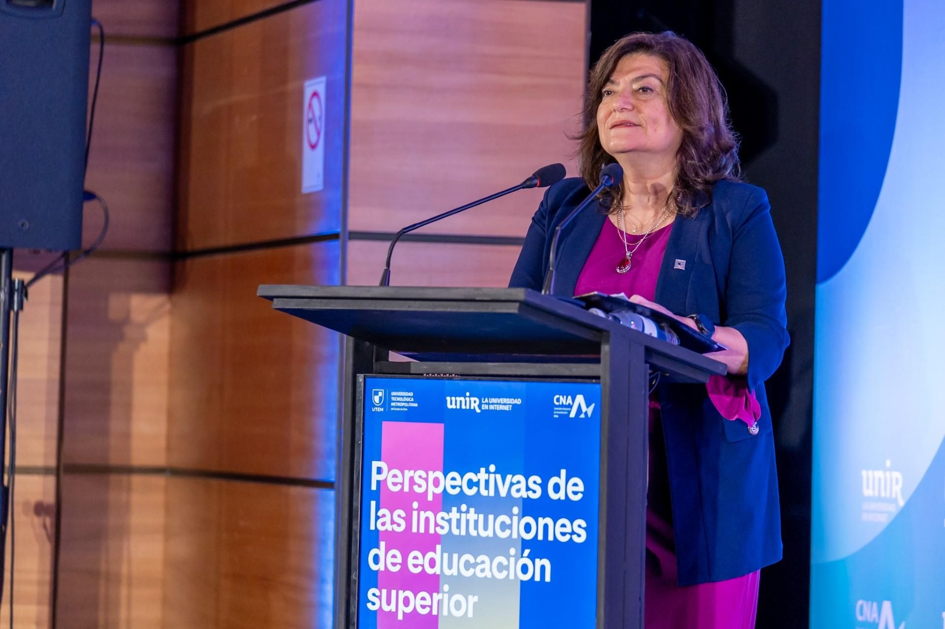 Marisol Durán, rector of the Metropolitan Technological University (UTEM) of Chile