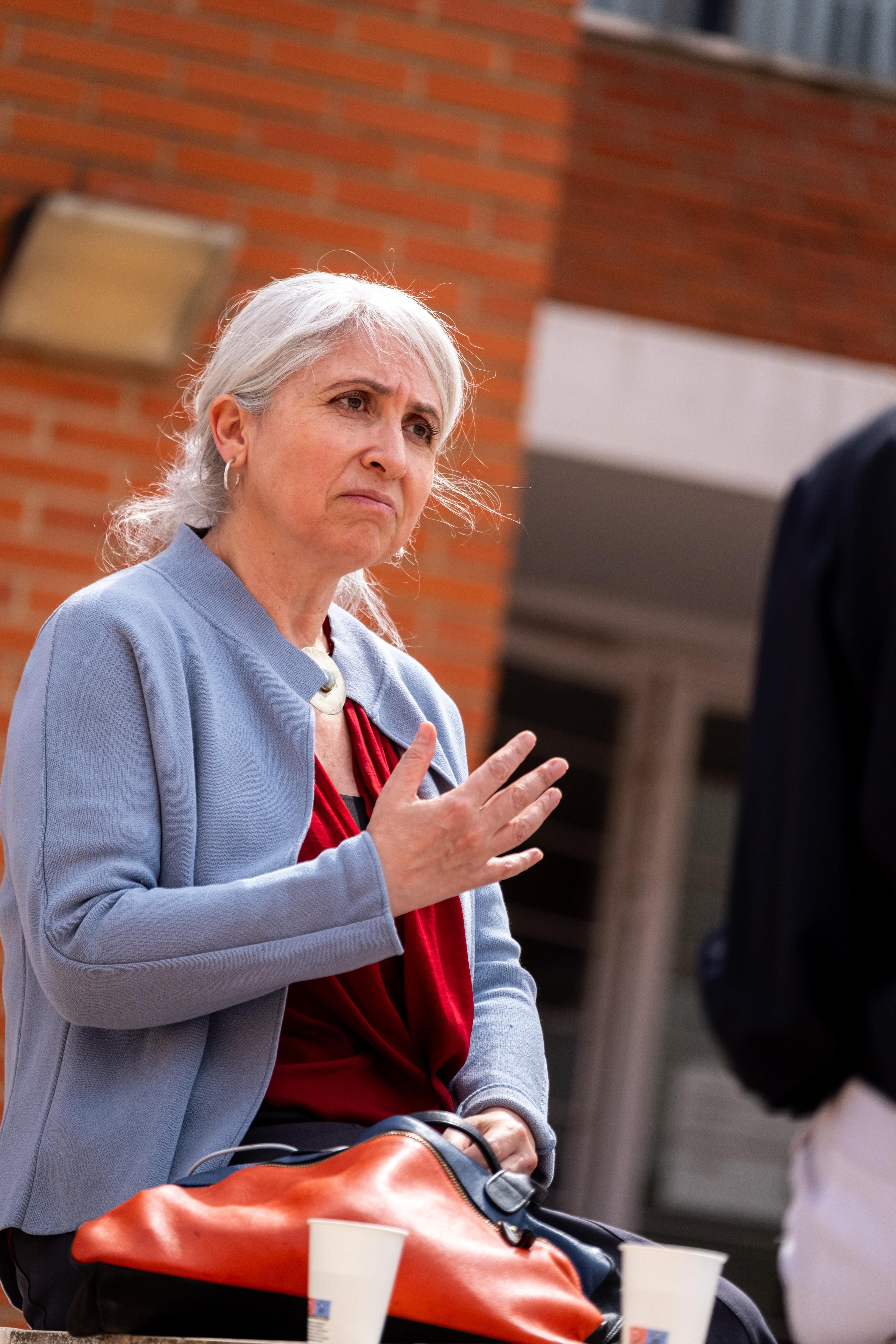 Gabriella Gómez Mont en la jornada 'Innovació per a la Recuperació'.