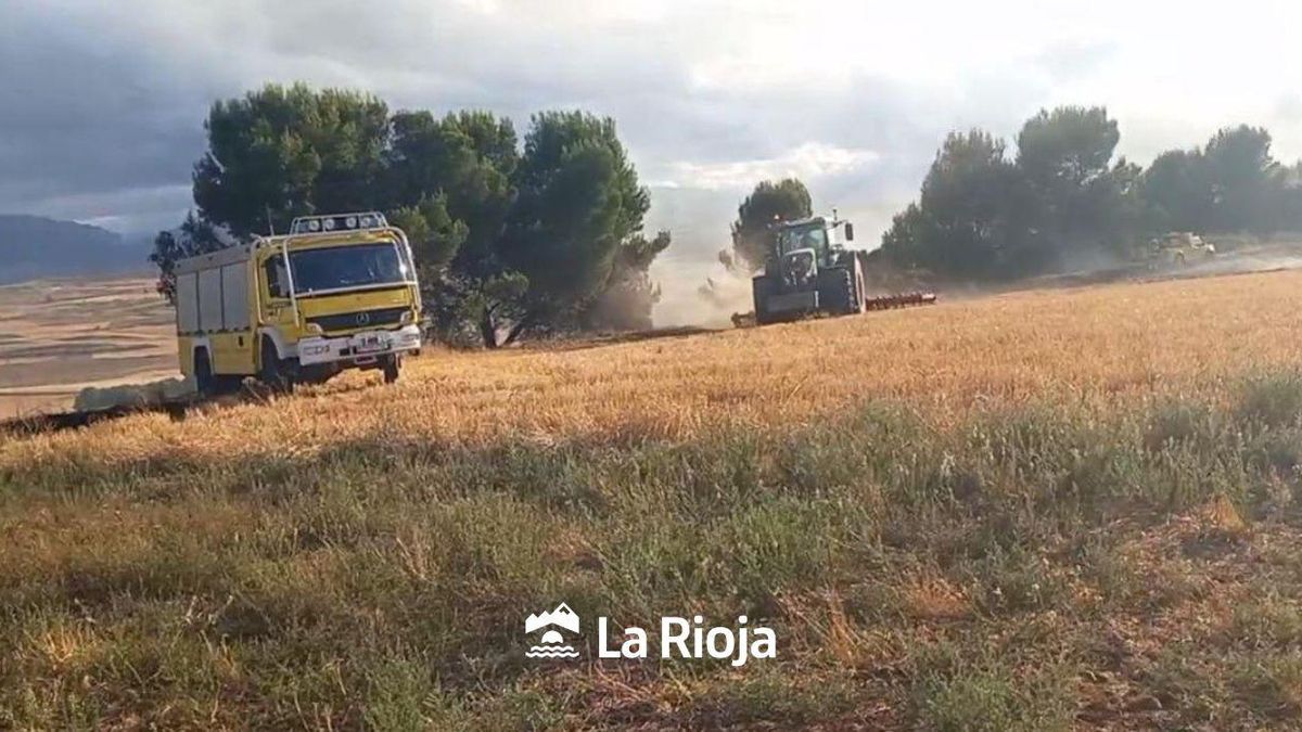 Incendio en el Ecoparque en Villamediana de Iregua