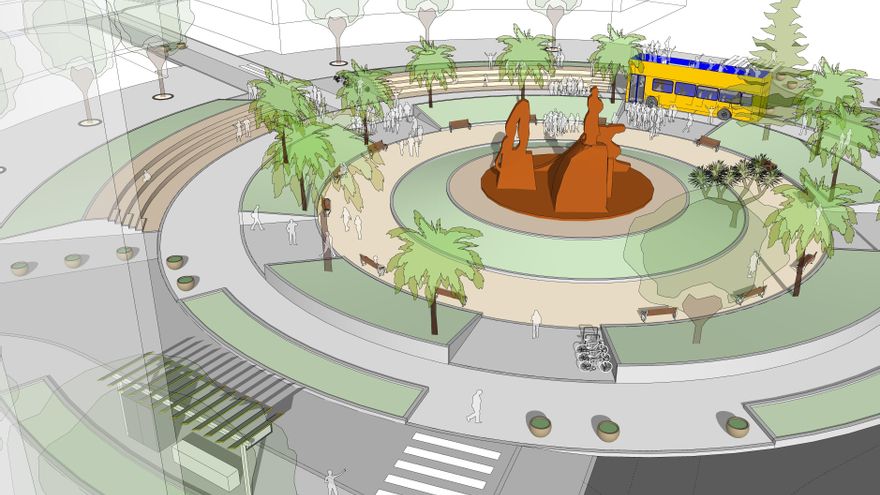 Proyecto de peatonalización de la Plaza de España de Las Palmas de Gran Canaria