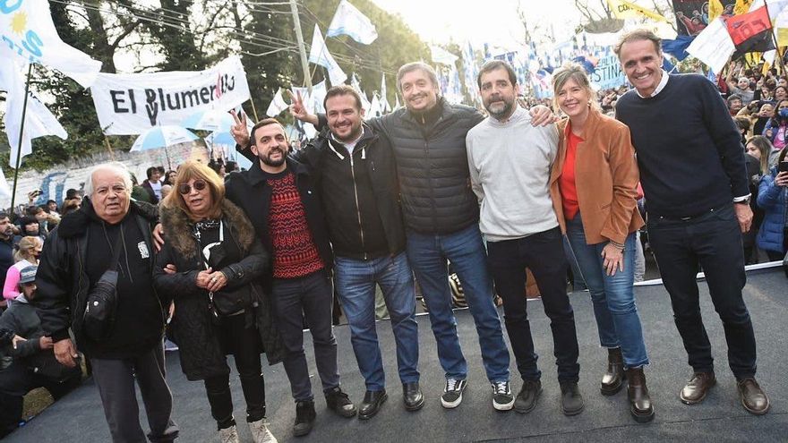 En José León Suárez, Máximo se mostró junto a Katopodis, Leo Grosso y Lauro Grande