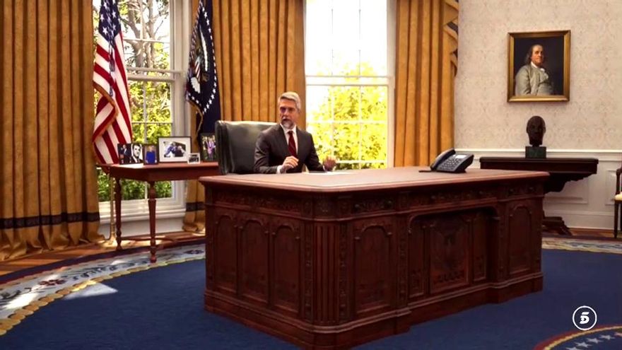 Informativos Telecinco 'cuela' a Carlos Franganillo en la Casa Blanca en su ambiciosa pieza por la investidura de Trump