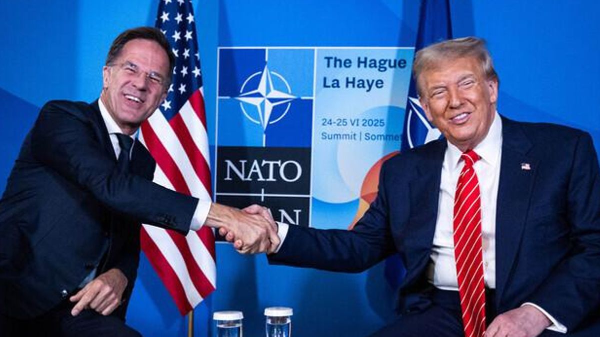 Mark Rutte y Donald Trump en la cumbre de la OTAN.