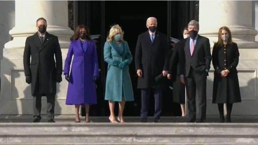 Joe Biden llega al Capitolio