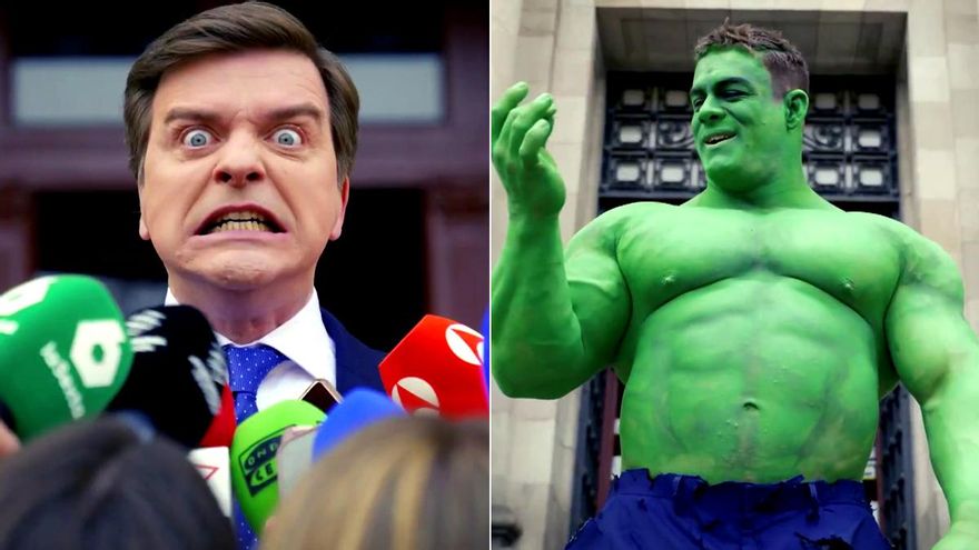 Marc Giró se transforma en Hulk ante las polémicas en la nueva promo de su 'Cara al Show': "Parecía rojo, pero soy verde"