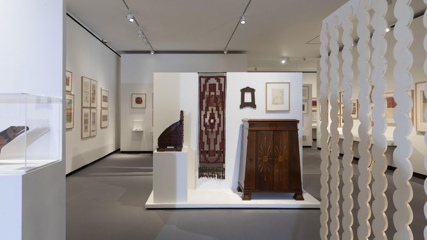 Una de las primeras salas de la exposición 'Antes de América'.